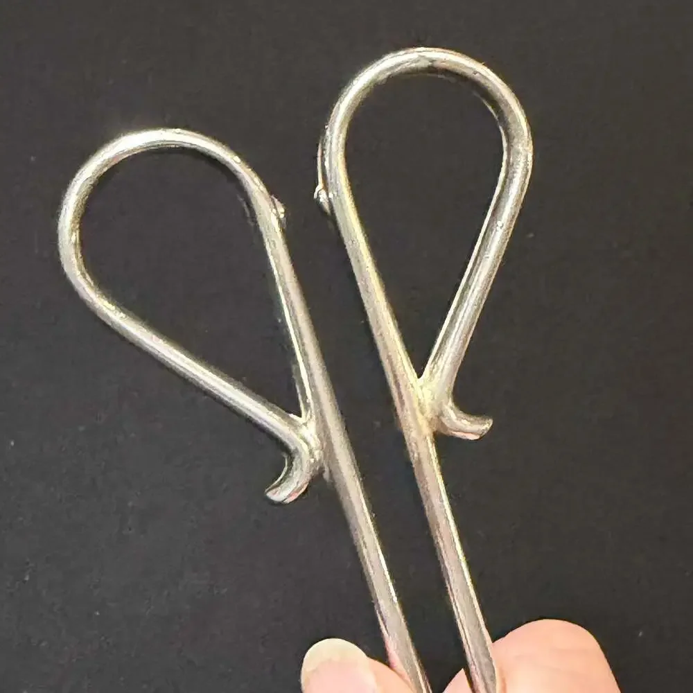 Vintage EP Zinc Silver Plated Scissor Style Pastry and Salad Serving Tongs